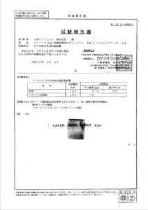 shmインソール消臭試験